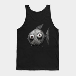 Weird Fish / Cartoon character / Abstract Comic Fish Tank Top